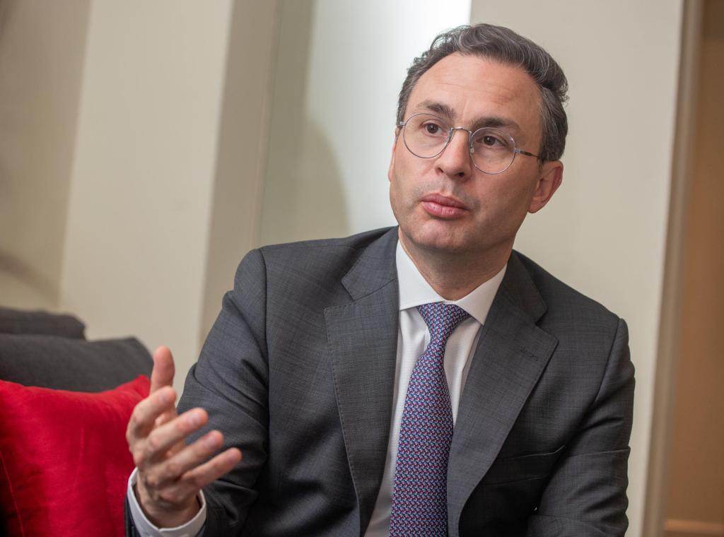 Foto de Archivo. El presidente ejecutivo de la Cámara de Comercio de Bogotá, Nicolás Uribe Rueda, habla durante una entrevista con Efe, el 14 de junio de 2022, en la Ciudad de México (México). EFE/ Isaac Esquivel
