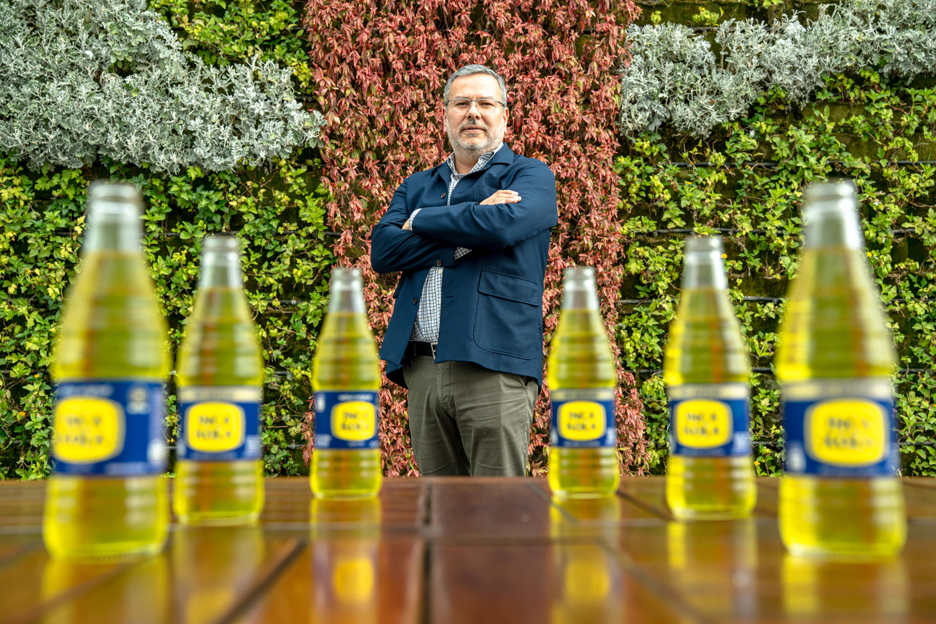 Fotografía del gerente general de Coca-Cola para Perú y Ecuador, Abelardo Gudiño, posando durante una entrevista con EFE en Lima (Perú). EFE/ John Reyes Mejía