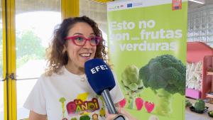 Fotografía de la nutricionista infantil, Rebeca Pastor, quién ha impartido este jueves el taller de alimentación saludable en el Colegio Reggio.