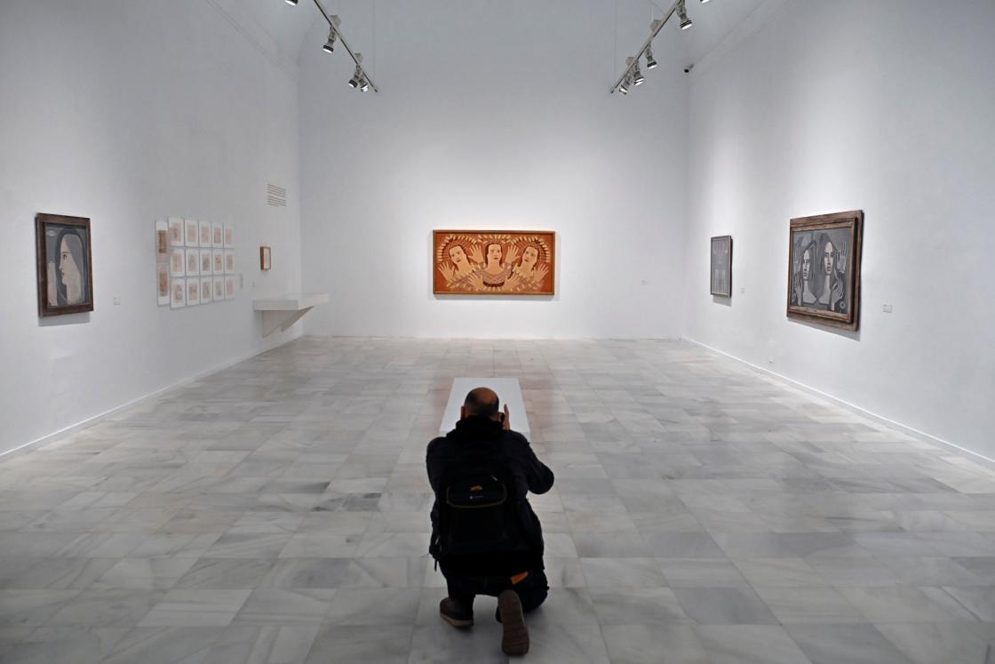 MADRID, 07/10/2025.- El Museo Reina Sofía presenta este martes la exposición 'Maruja Mallo: Máscara y compás'. EFE/ Fernando Villar