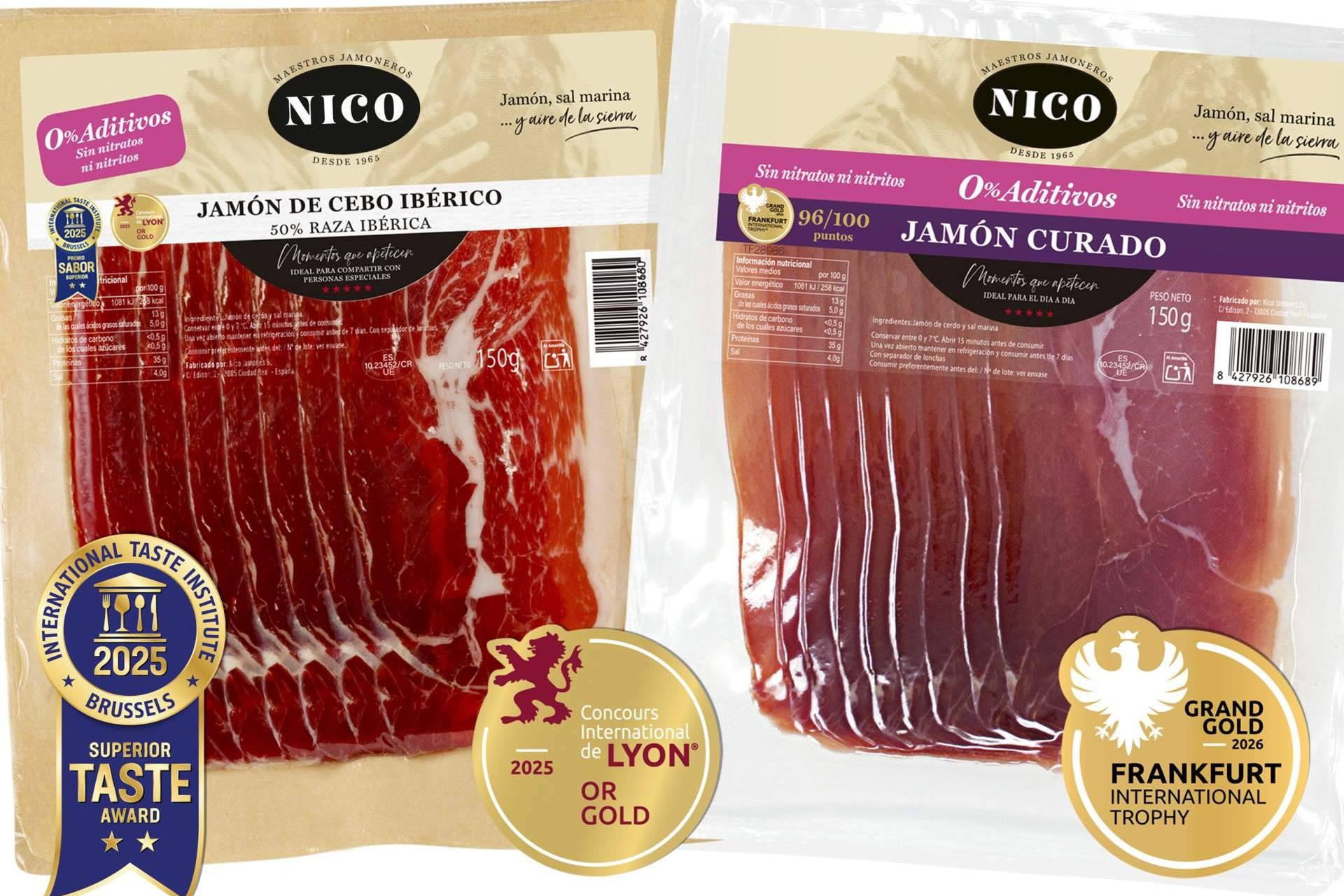 Nico Jamones logra un triplete internacional con su gama sin aditivos