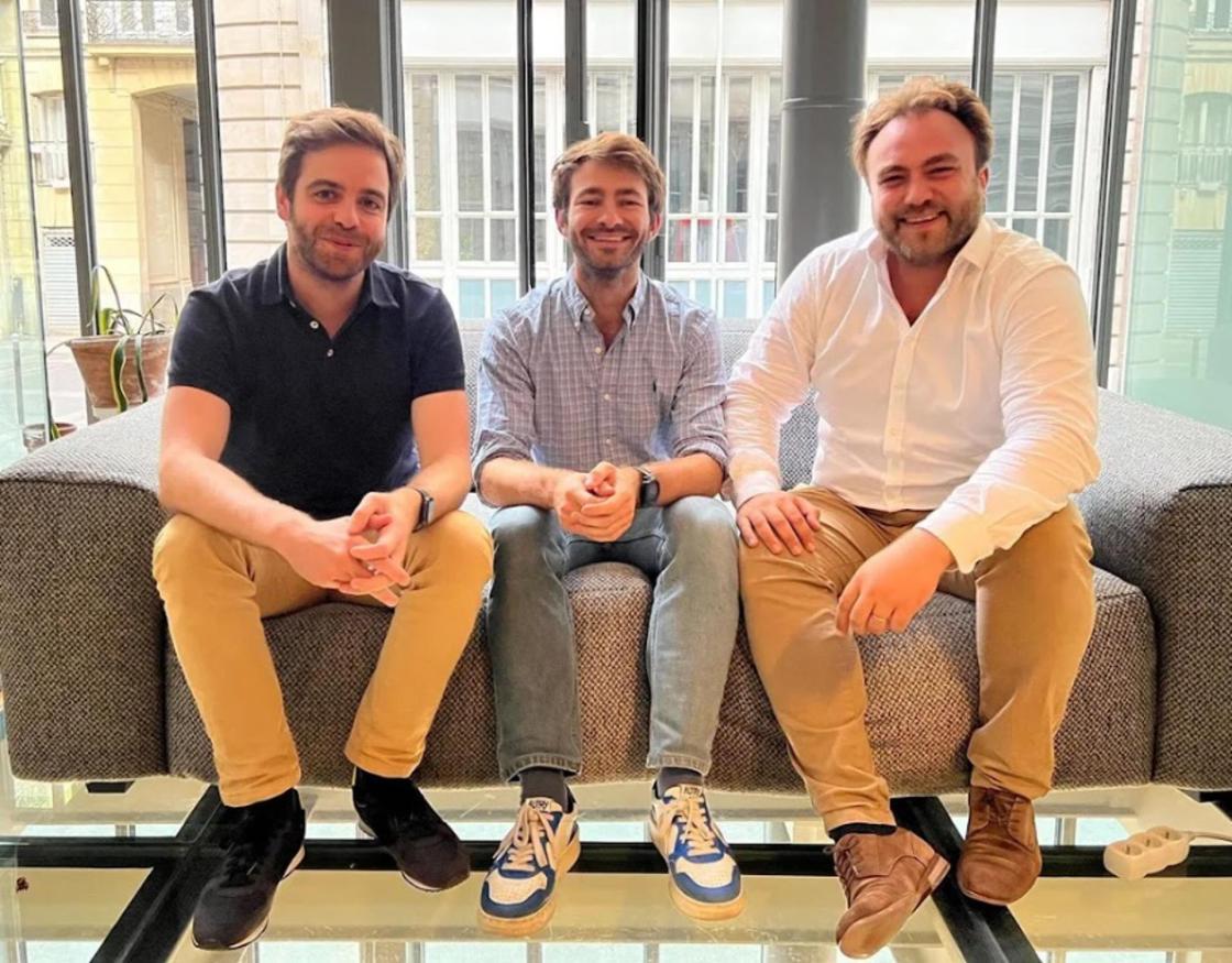 Los fundadores de Roundtable Julien Fissette, Simon Ternoir y Evan Testa.